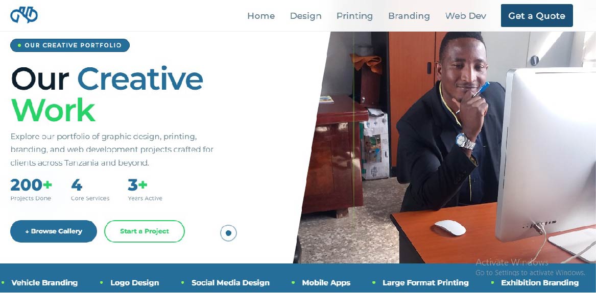 Business website design by Musirmediaworks